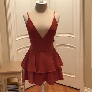 NWOT Princess Polly Rust colored Romper